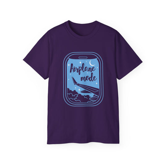 Airplane Mode Window View T-Shirt – Dark Colored Unisex Tee