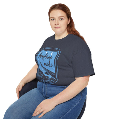 Airplane Mode Window View T-Shirt – Dark Colored Unisex Tee