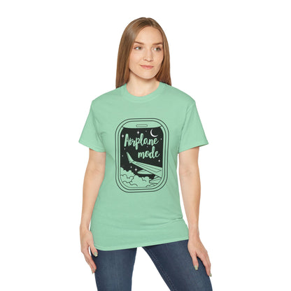 Airplane Mode Window View T-Shirt – Light Colored Unisex Tee