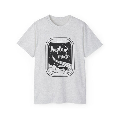 Airplane Mode Window View T-Shirt – Light Colored Unisex Tee
