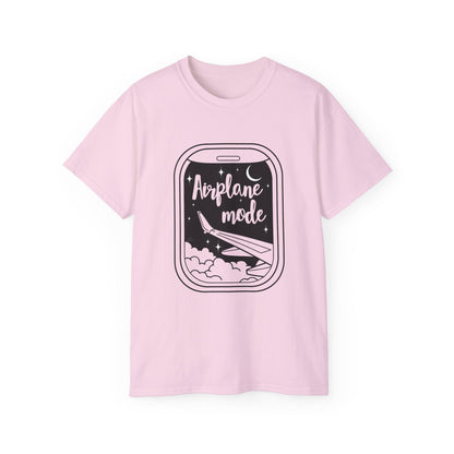 Airplane Mode Window View T-Shirt – Light Colored Unisex Tee