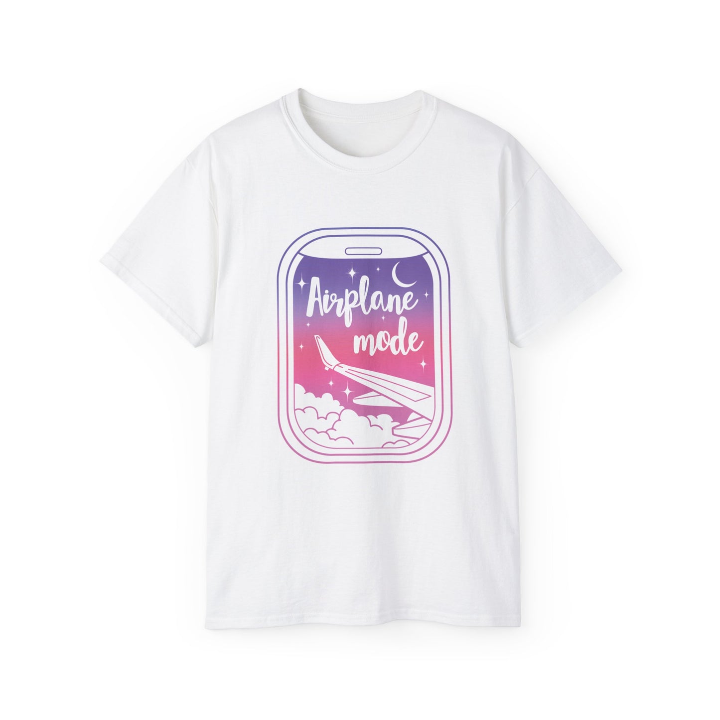 Airplane Mode Gradient Window T-Shirt – Unisex Tee