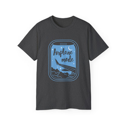 Airplane Mode Window View T-Shirt – Dark Colored Unisex Tee